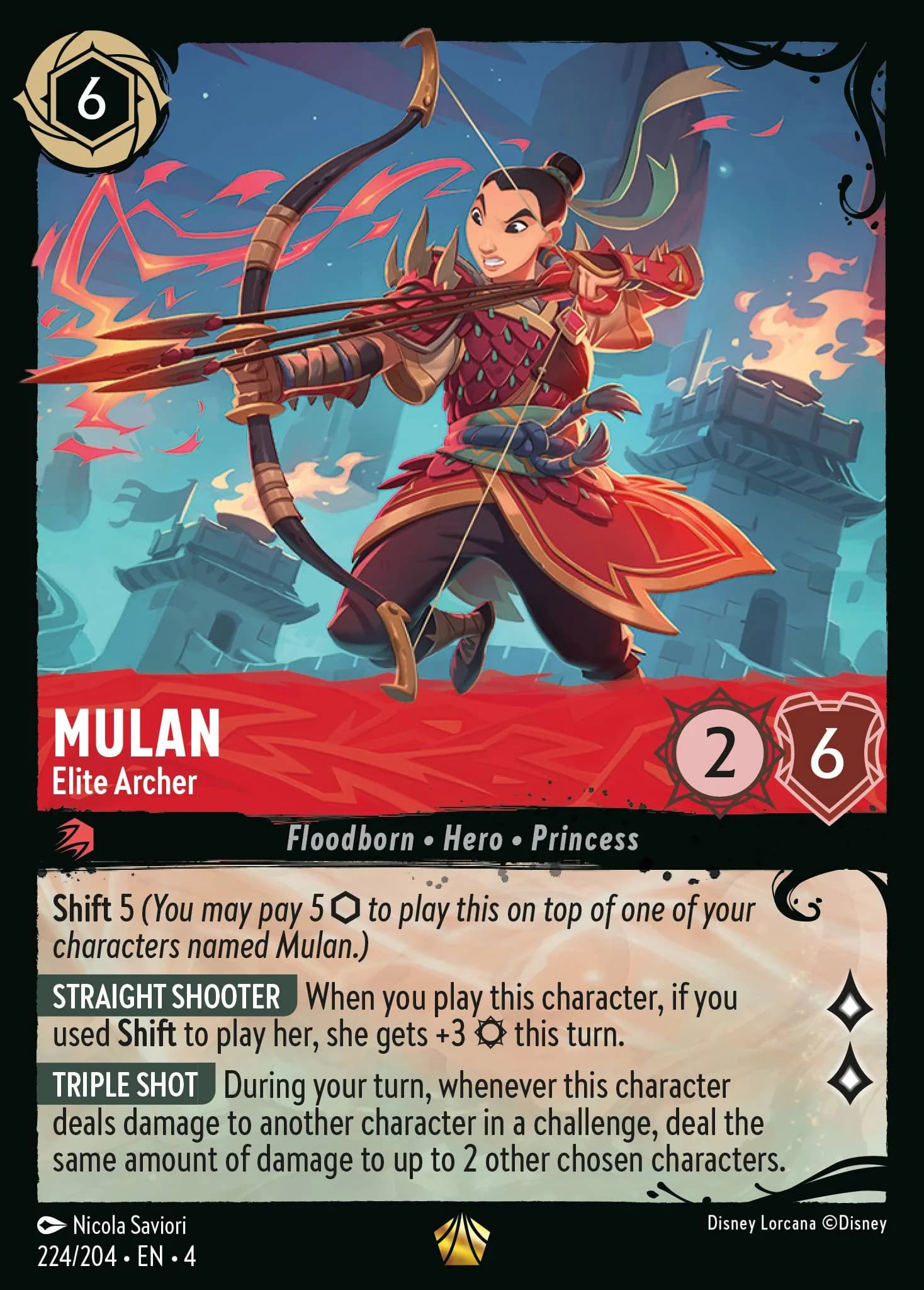 Mulan - Elite Archer 224/204 from Ursula's Return