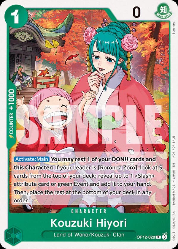 Kouzuki Hiyori OP12-028 Official alternate printing 1