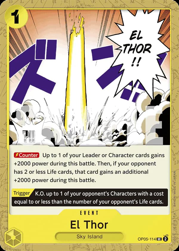 El Thor OP05-114 Official alternate printing r1