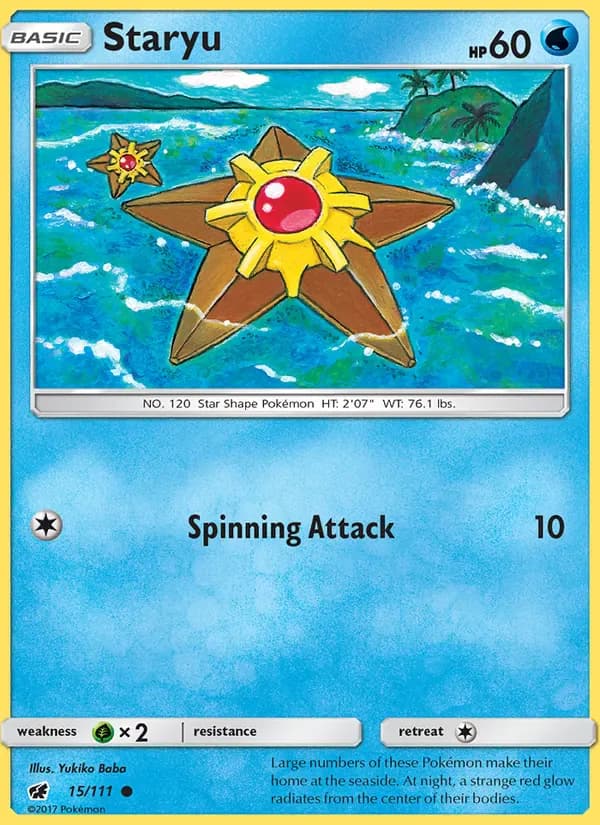 Staryu 15/111 from Crimson Invasion