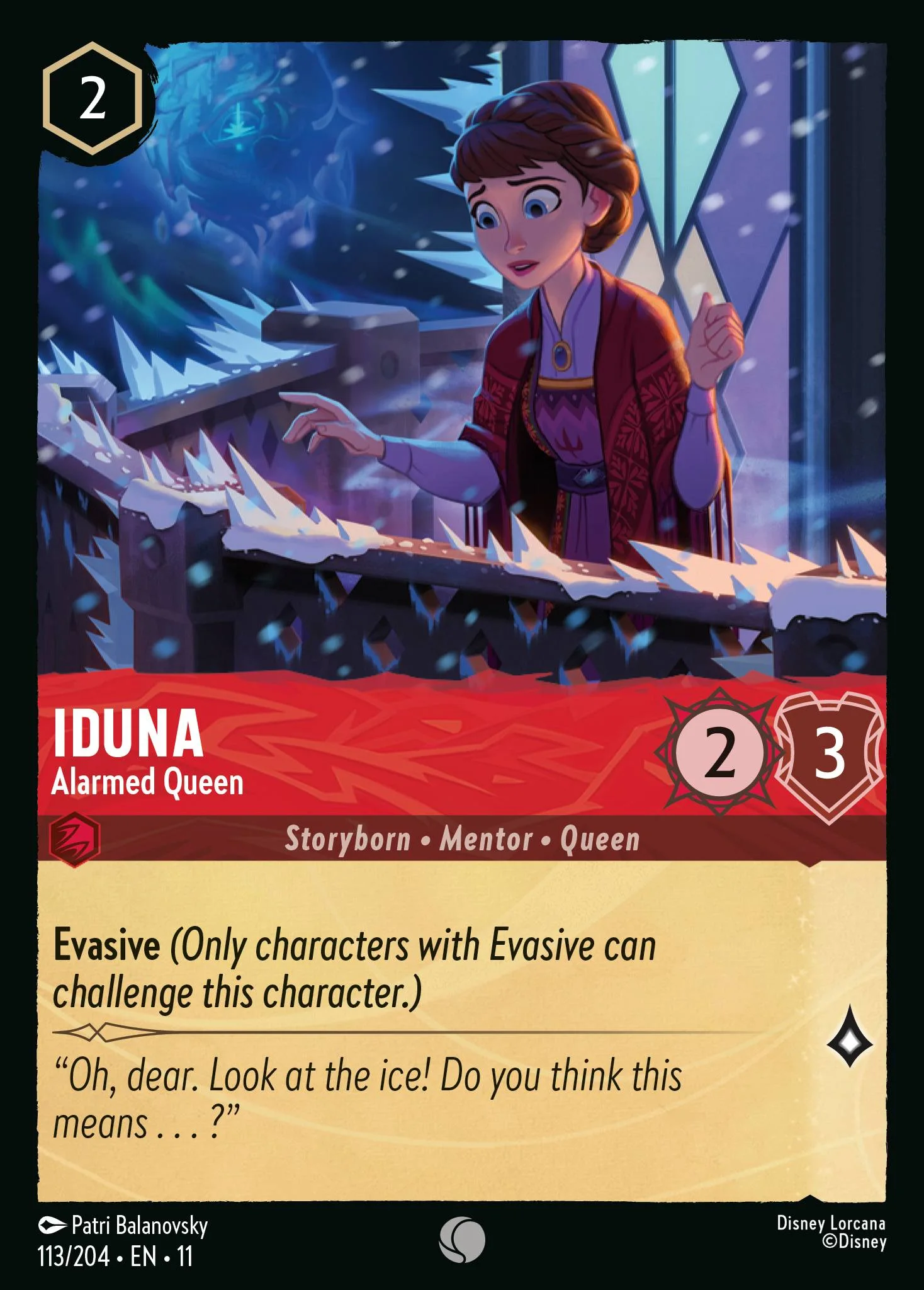 Iduna - Alarmed Queen 113/204 from Winterspell