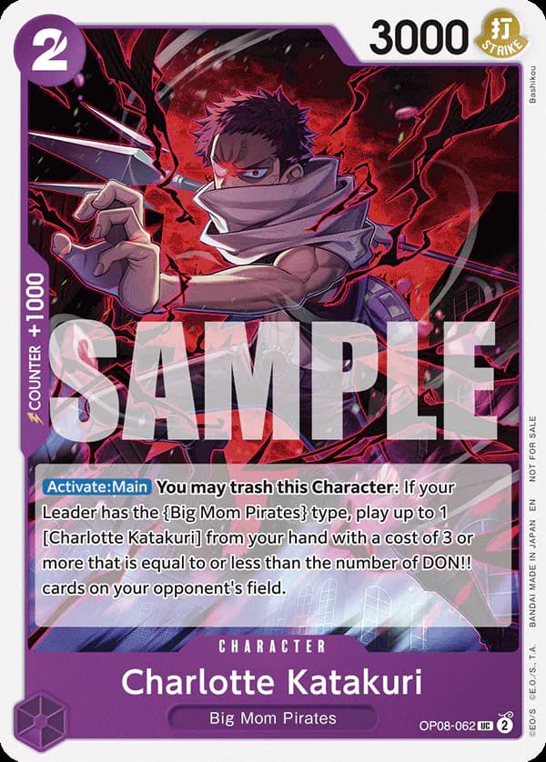 Charlotte Katakuri OP08-062 Official alternate printing 1