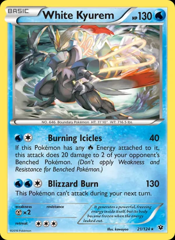 White Kyurem 21/124 from Fates Collide