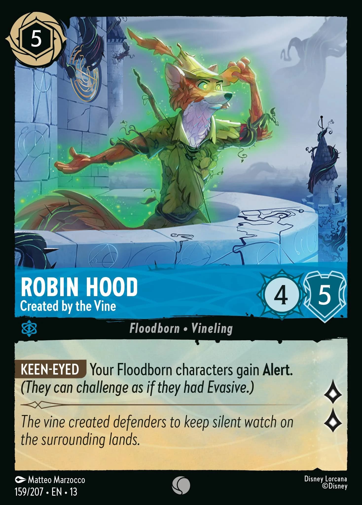 Robin Hood - Created by the Vine 159/207 from Attack of the Vine!
