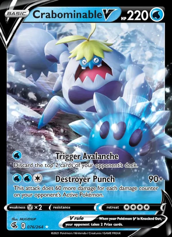 Crabominable V 76/264 from Fusion Strike