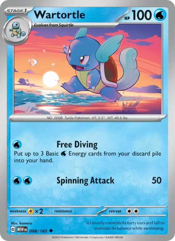 Wartortle 008/165 from Pokemon 151