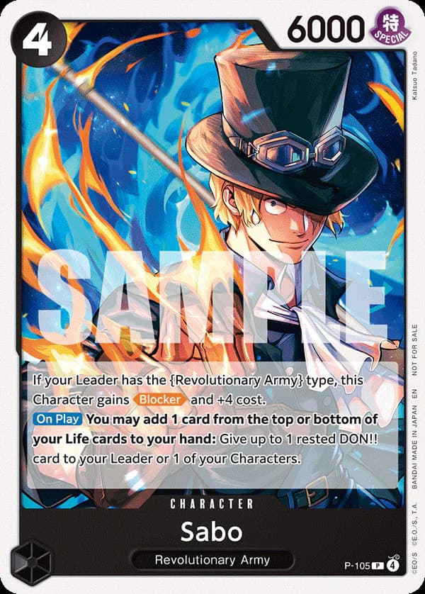 Sabo P-105 Official alternate printing 2