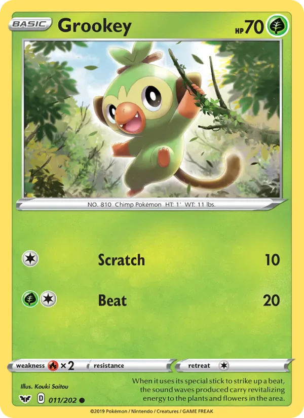 Grookey 11/202 from Sword & Shield
