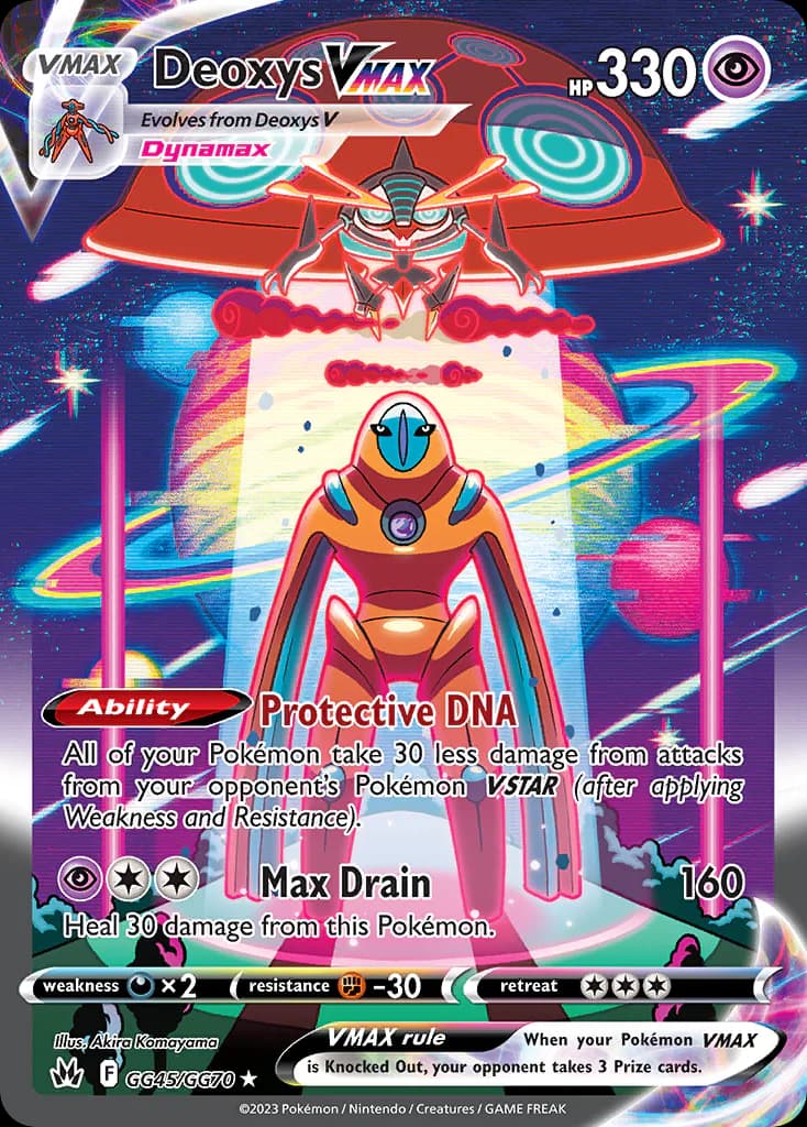 Deoxys VMAX GG45/GG70 from Crown Zenith