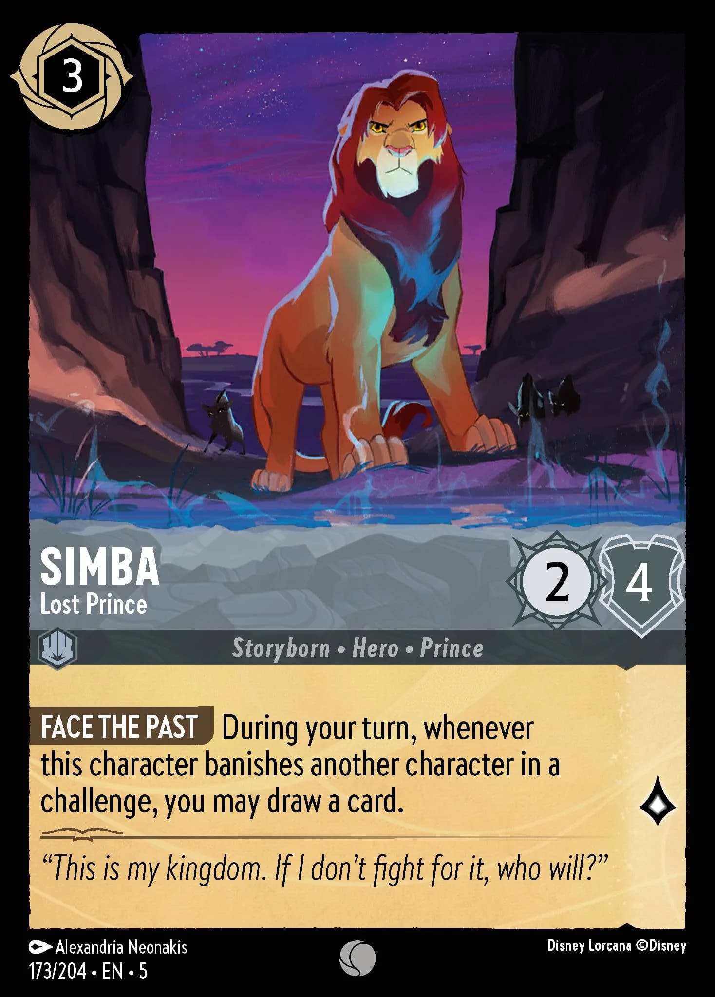 Simba - Lost Prince 173/204 from Shimmering Skies