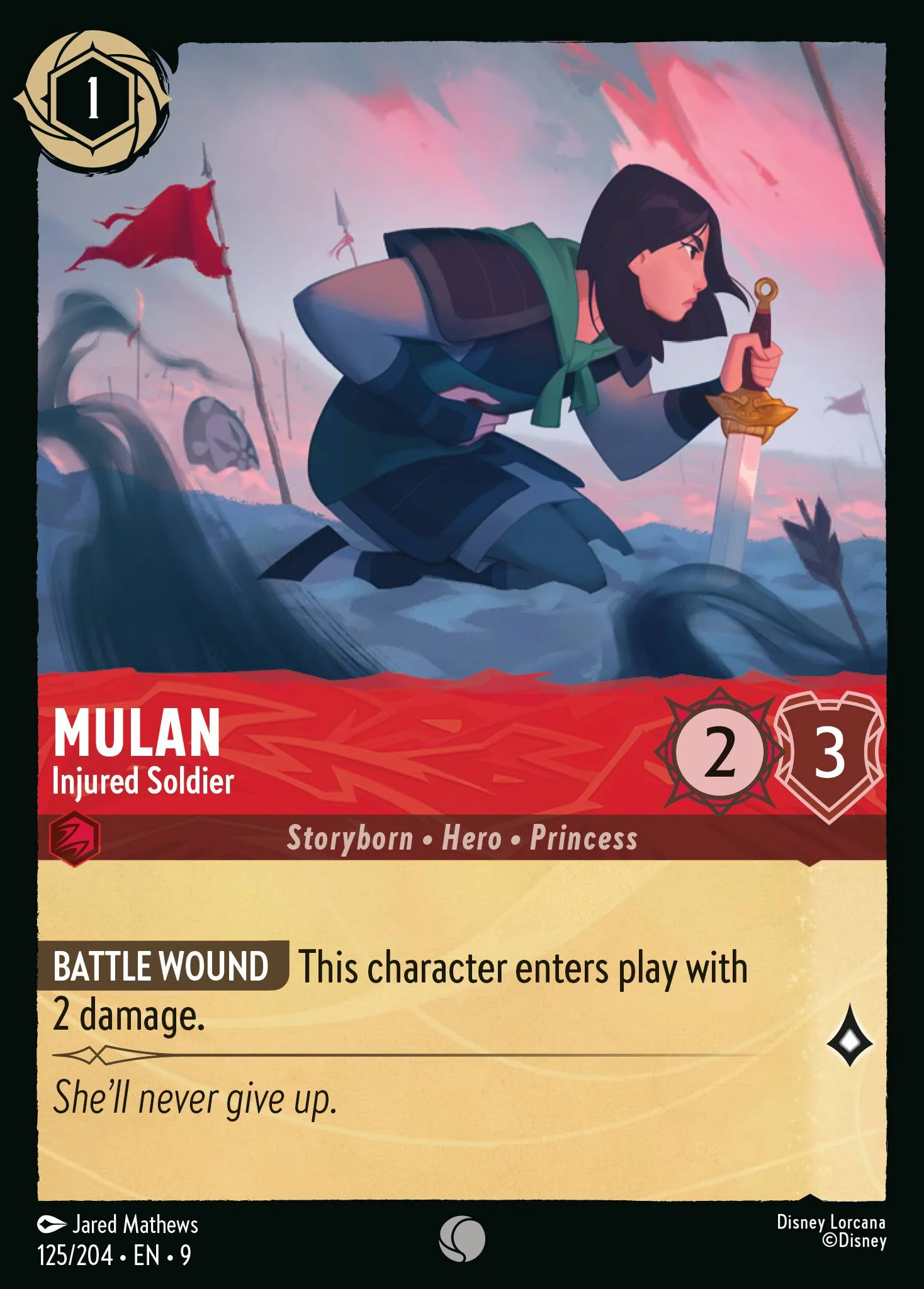 Mulan - Injured Soldier 125/204 from Fabled