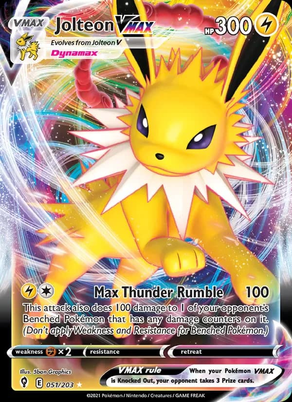 Jolteon VMAX 51/203 from Evolving Skies