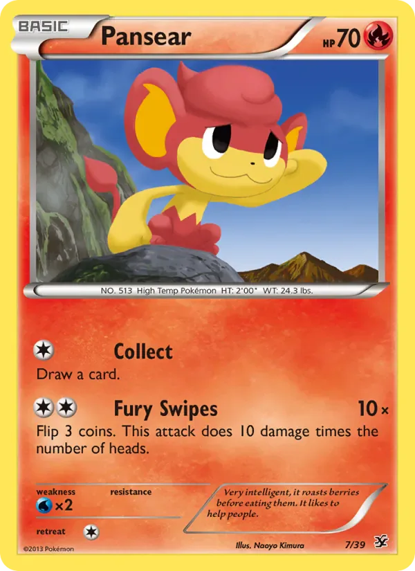Pansear 7/39 from Kalos Starter Set