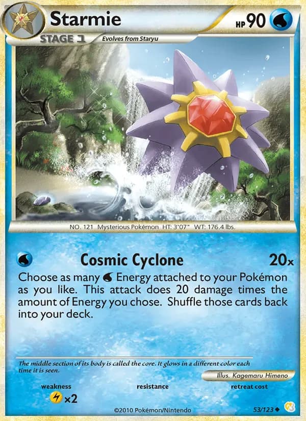 Starmie 53/123 from HeartGold & SoulSilver