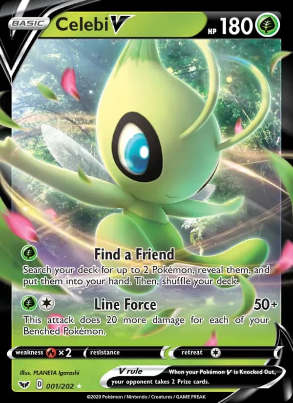 Celebi V 1/202 from Sword & Shield