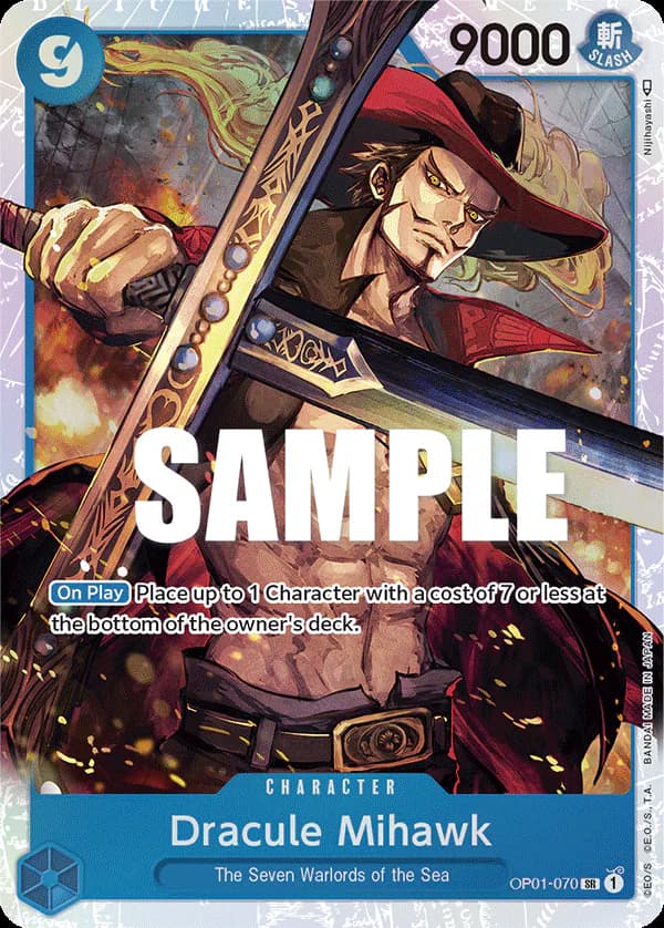 Dracule Mihawk OP01-070 Standard printing