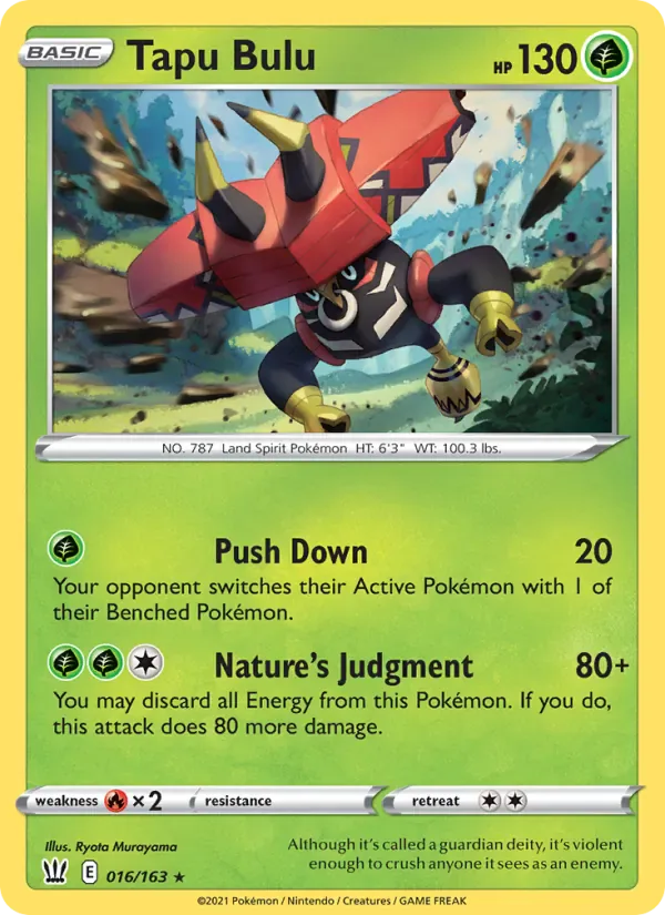 Tapu Bulu 16/163 from Battle Styles