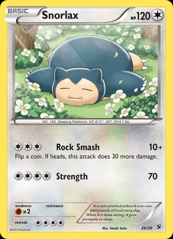 Snorlax 26/39 from Kalos Starter Set