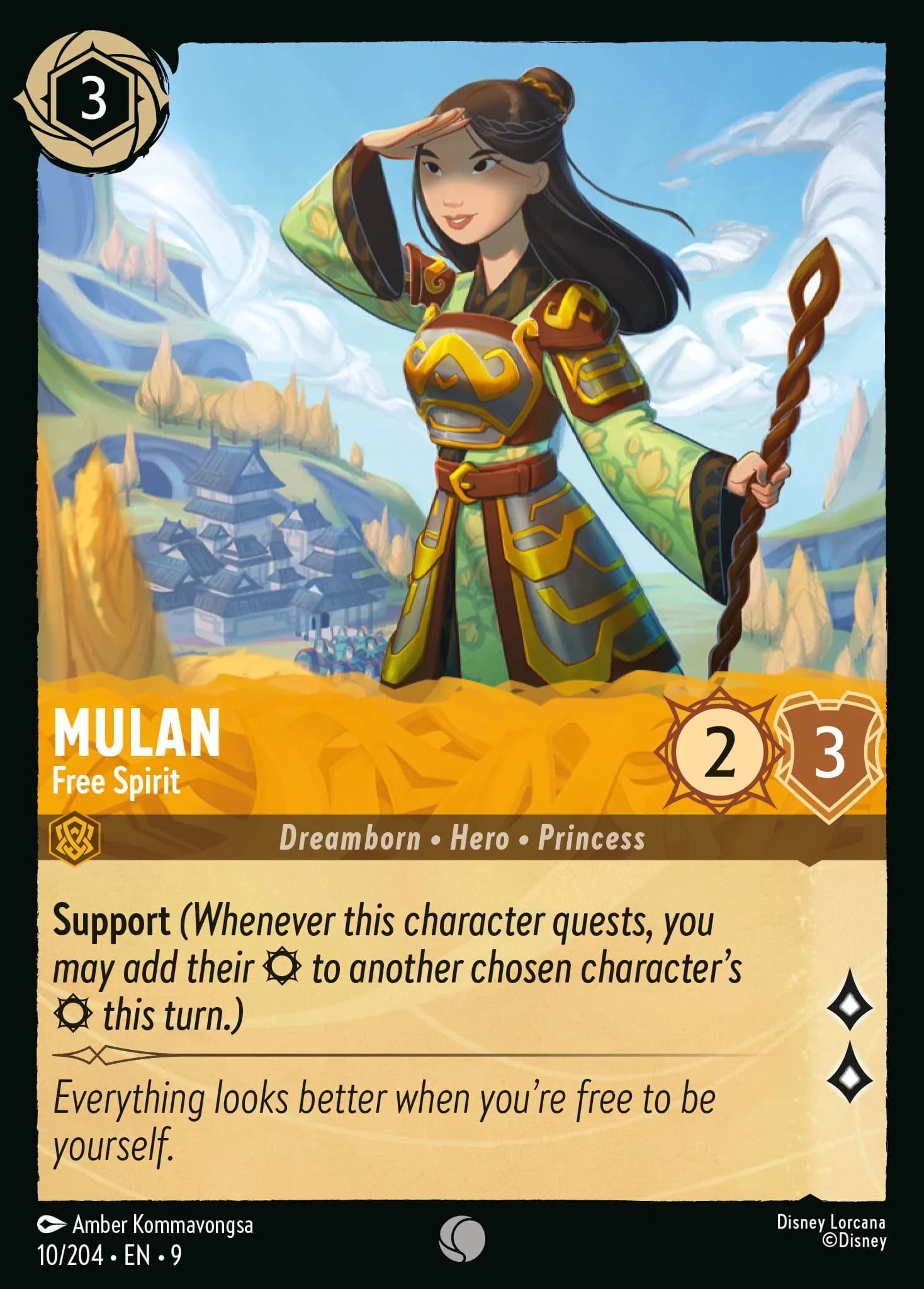 Mulan - Free Spirit 10/204 from Fabled