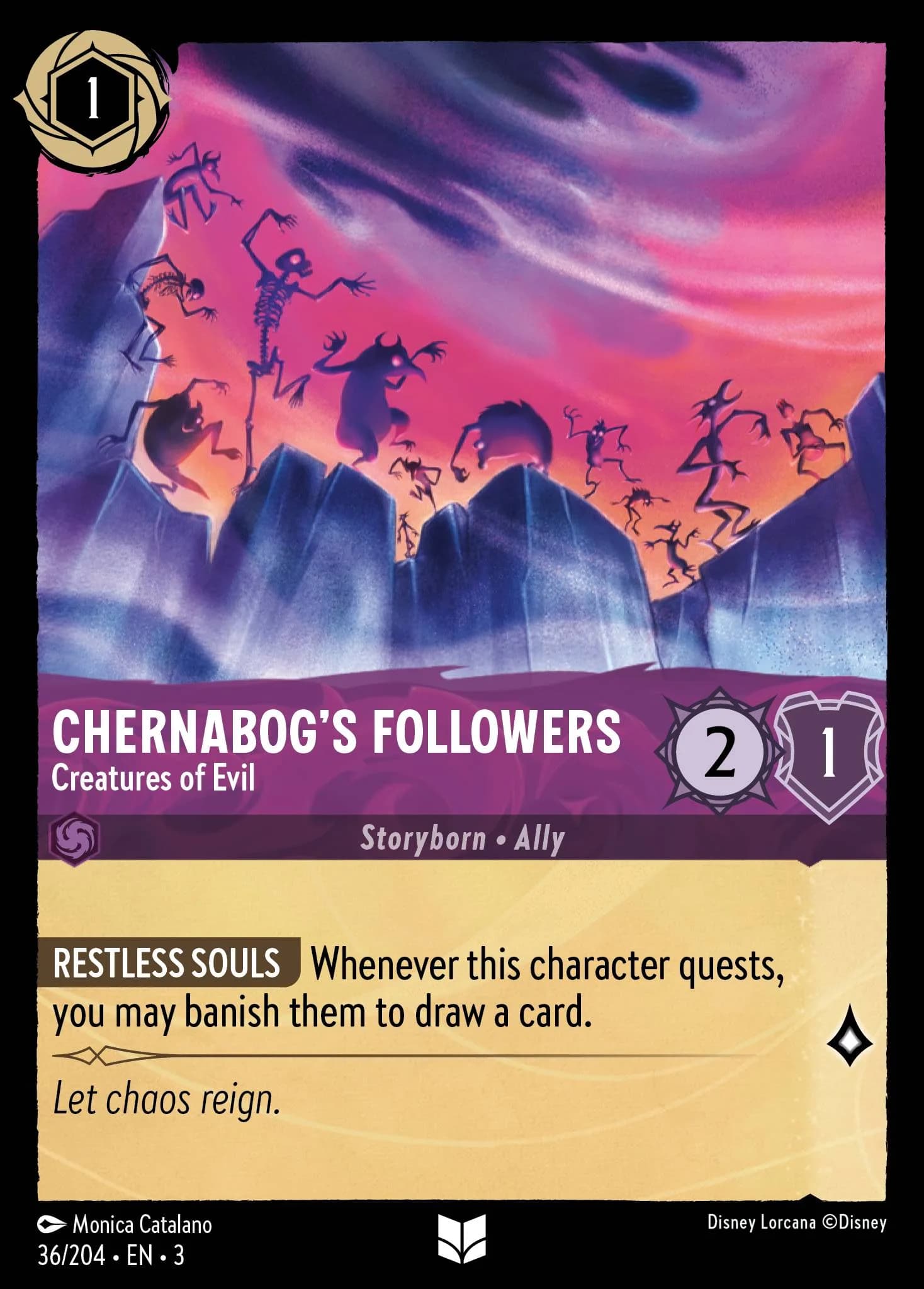 Chernabog's Followers - Creatures of Evil 36/204 from Into the Inklands