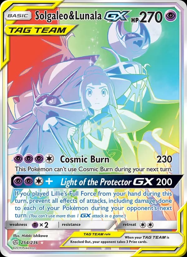 Solgaleo & Lunala GX 254/236 from Cosmic Eclipse