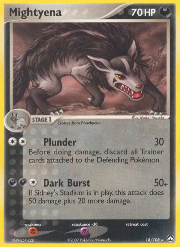 Mightyena 18/108 from EX Power Keepers