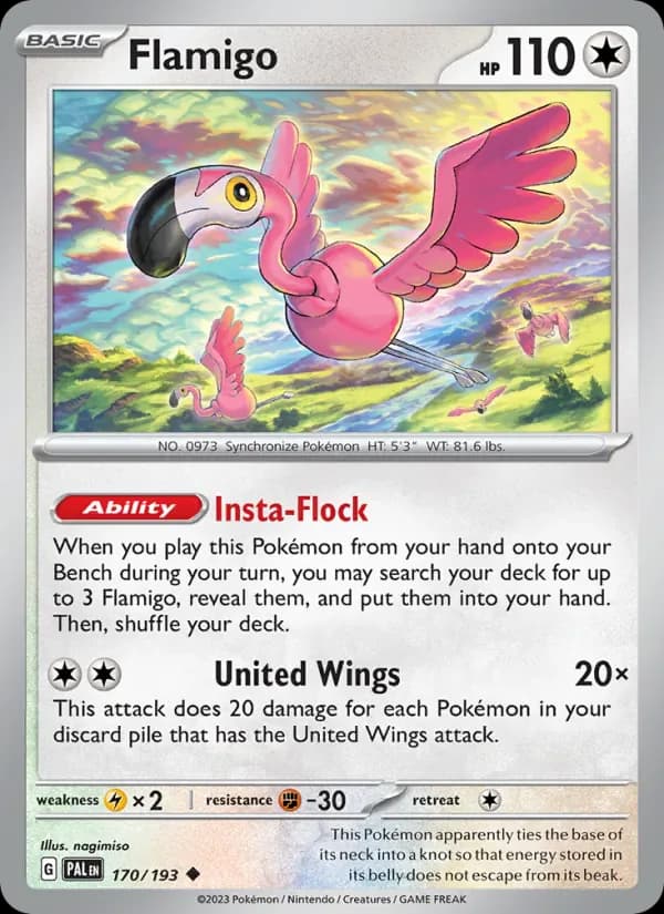 Flamigo 170/193 from Paldea Evolved