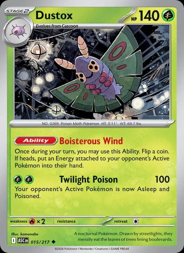Dustox 015/217 from Ascended Heroes