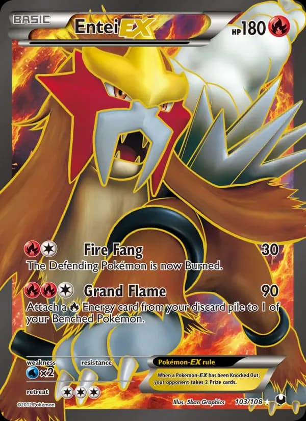 Entei-EX 103/108 from Dark Explorers