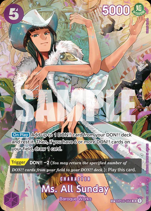 Ms. All Sunday OP04-064 Official alternate printing 2