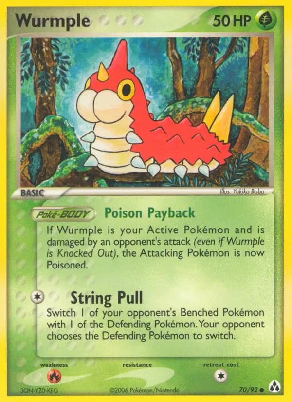 Wurmple 70/92 from EX Legend Maker
