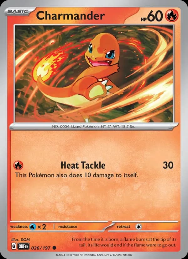 Charmander 026/197 from Obsidian Flames
