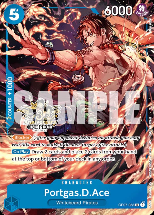 Portgas.D.Ace OP07-053 Official alternate printing 3