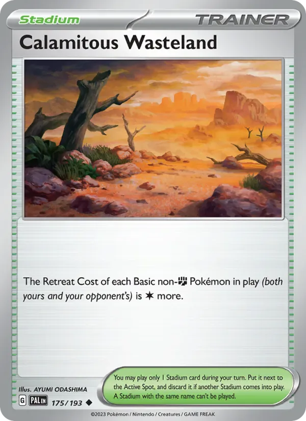 Calamitous Wasteland 175/193 from Paldea Evolved