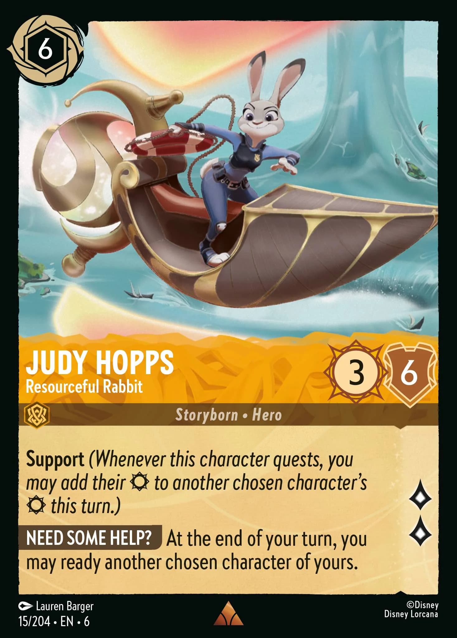 Judy Hopps - Resourceful Rabbit 15/204 from Azurite Sea