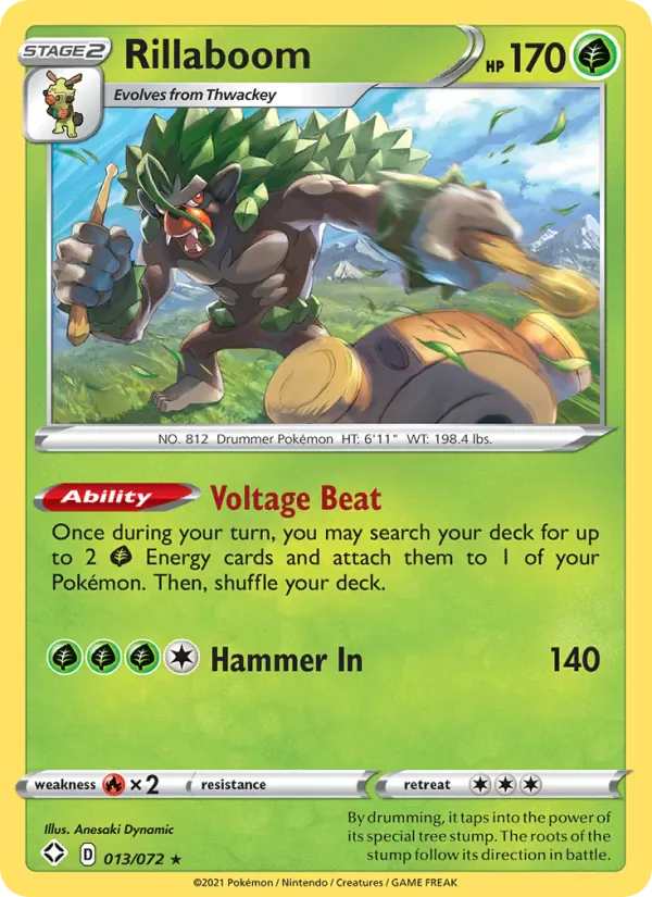 Rillaboom 13/72 from Shining Fates