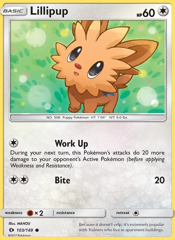 Lillipup 103/149 from Sun & Moon Base Set