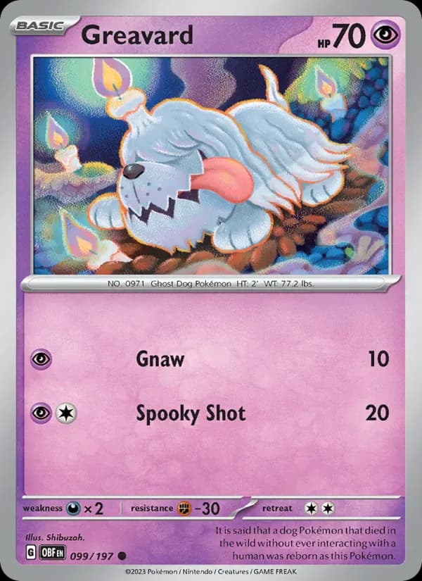 Greavard 099/197 from Obsidian Flames