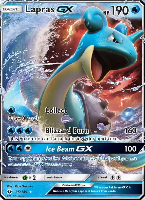 Lapras GX 35/149 from Sun & Moon Base Set