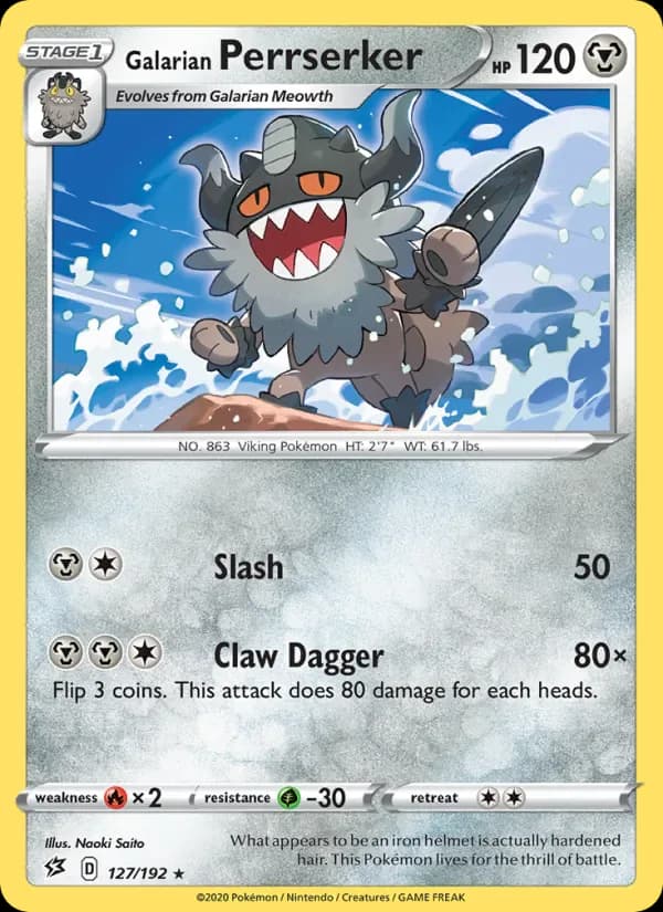 Galarian Perrserker 127/192 from Rebel Clash
