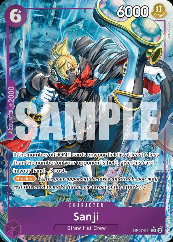 Sanji OP07-064 Official alternate printing 1