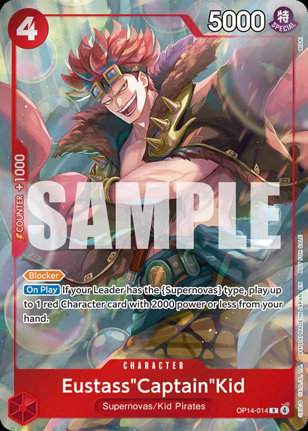 Eustass"Captain"Kid OP14-014 Official alternate printing 3