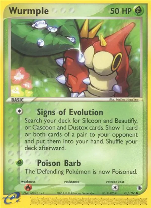 Wurmple 78/109 from EX Ruby & Sapphire