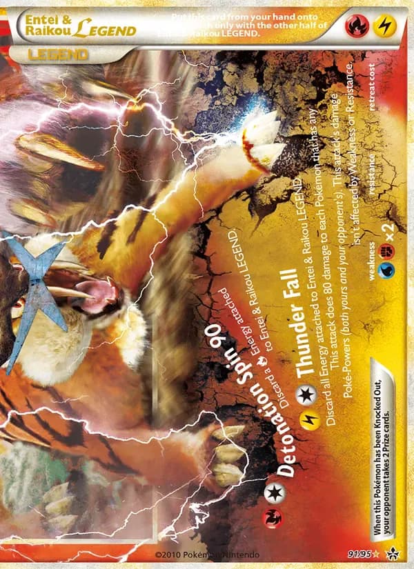 Entei & Raikou LEGEND 91/95 from Unleashed