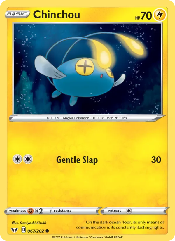 Chinchou 67/202 from Sword & Shield