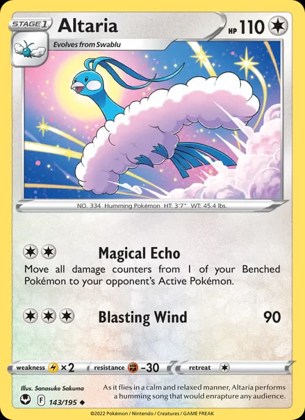 Altaria 143/195 from Silver Tempest