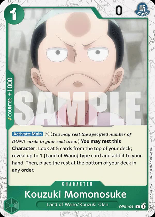 Kouzuki Momonosuke OP01-041 Official alternate printing 3