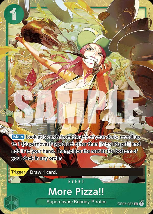 More Pizza!! OP07-037 Official alternate printing 1