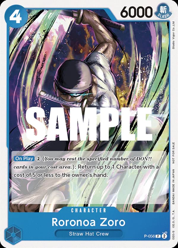 Roronoa Zoro P-056 Standard printing