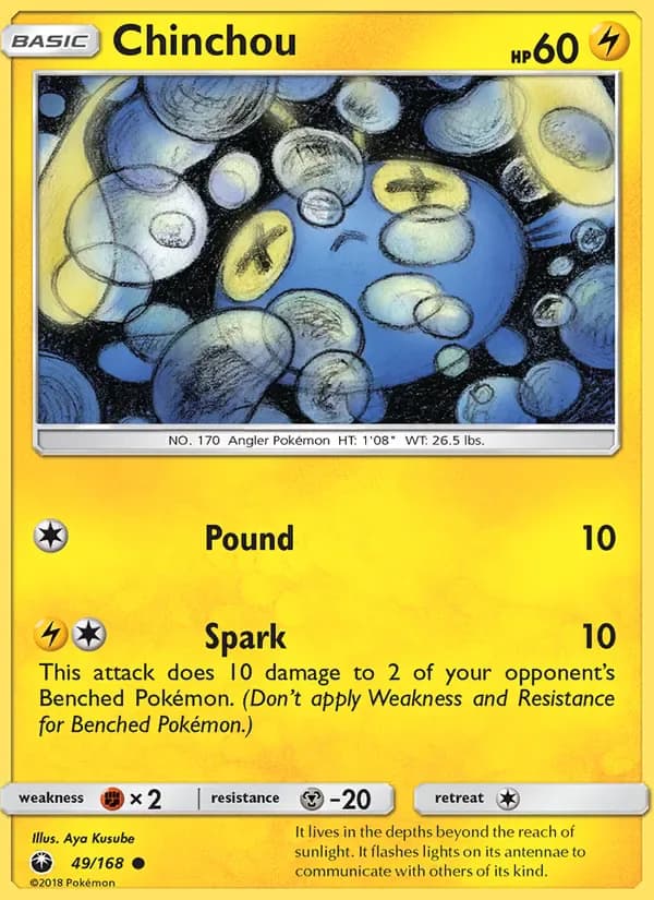 Chinchou 49/168 from Celestial Storm